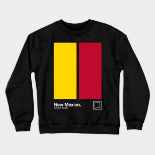 New Mexico State Flag  // Original Minimalist Artwork Poster Design Crewneck Sweatshirt